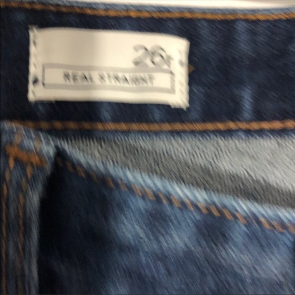New Gap 1969 Real Straight Distressed Blue Jeans - Picture 5 of 13